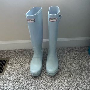 Baby Blue Hunter Boots